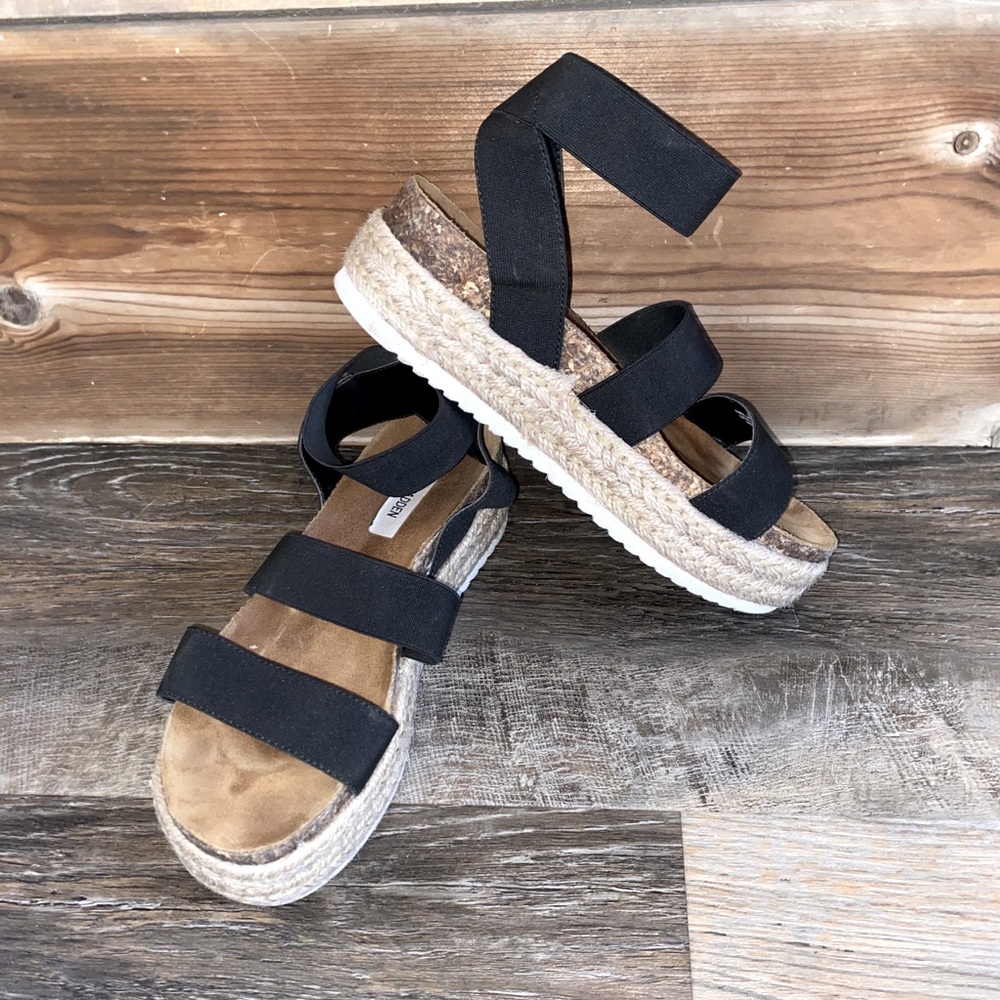 Steve Madden Kimmie Black Espadrilles